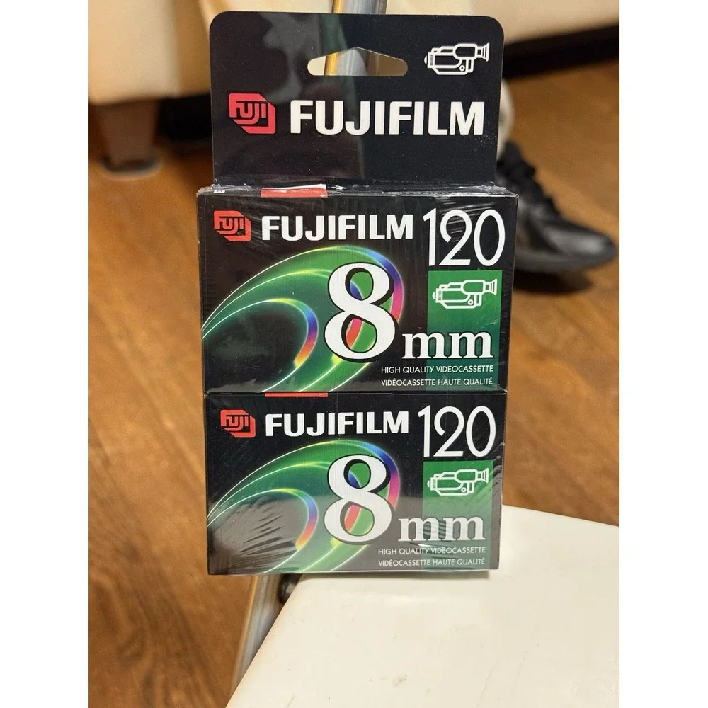 BRAND NEW SEALED FUJI FILM 8mm HIGH QUALITY P6-120 VIDEO CAMCORDER TAPES 2 PACK